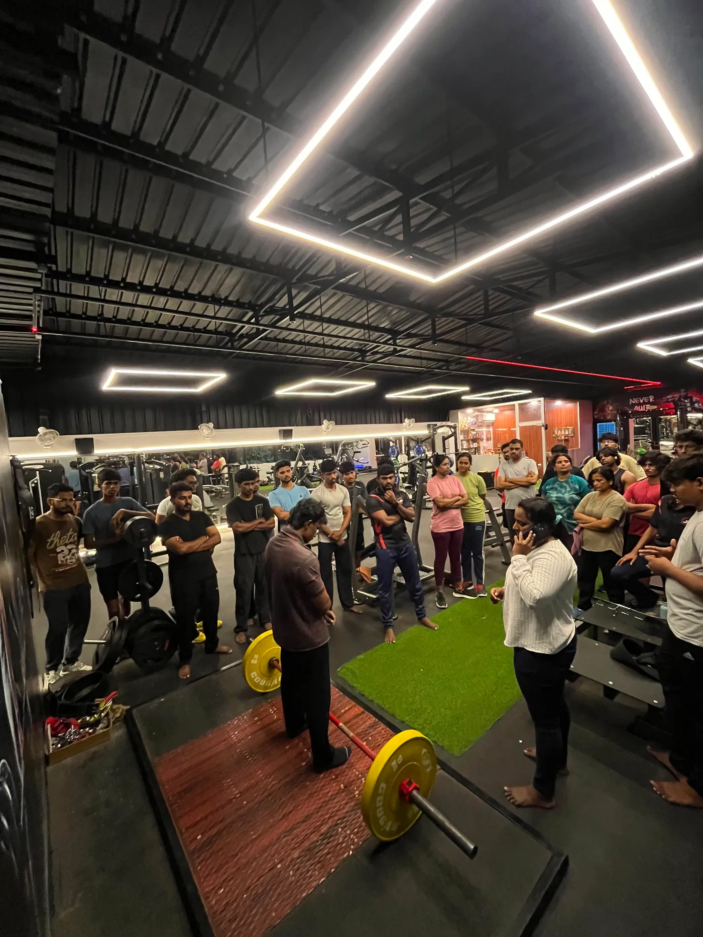 JP Fitness members at a group training session