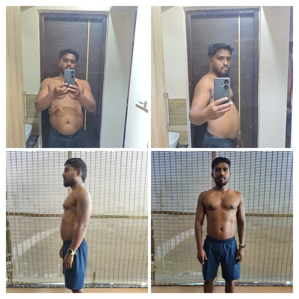 JP Fitness member fitness transformation, before and after